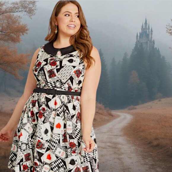 Modcloth ♥️♠️♦️Whimsy Without End Playing Card Dress 🃏♦Unavailable Anywhere! - Picture 2 of 14